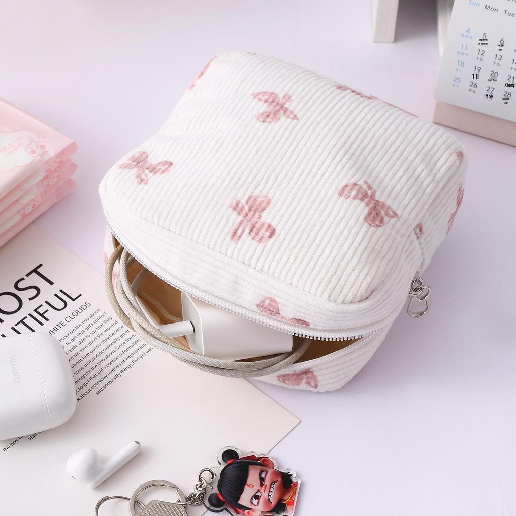 Large Capacity Cute Mini Portable Cotton Menstrual Pad Storage Bag