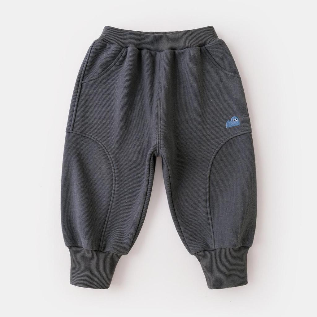 Dudu Home Winter Fleece-Lined Baby & Kids' Pants: Thick, Warm, Unisex Sports Pants for Boys and Girls