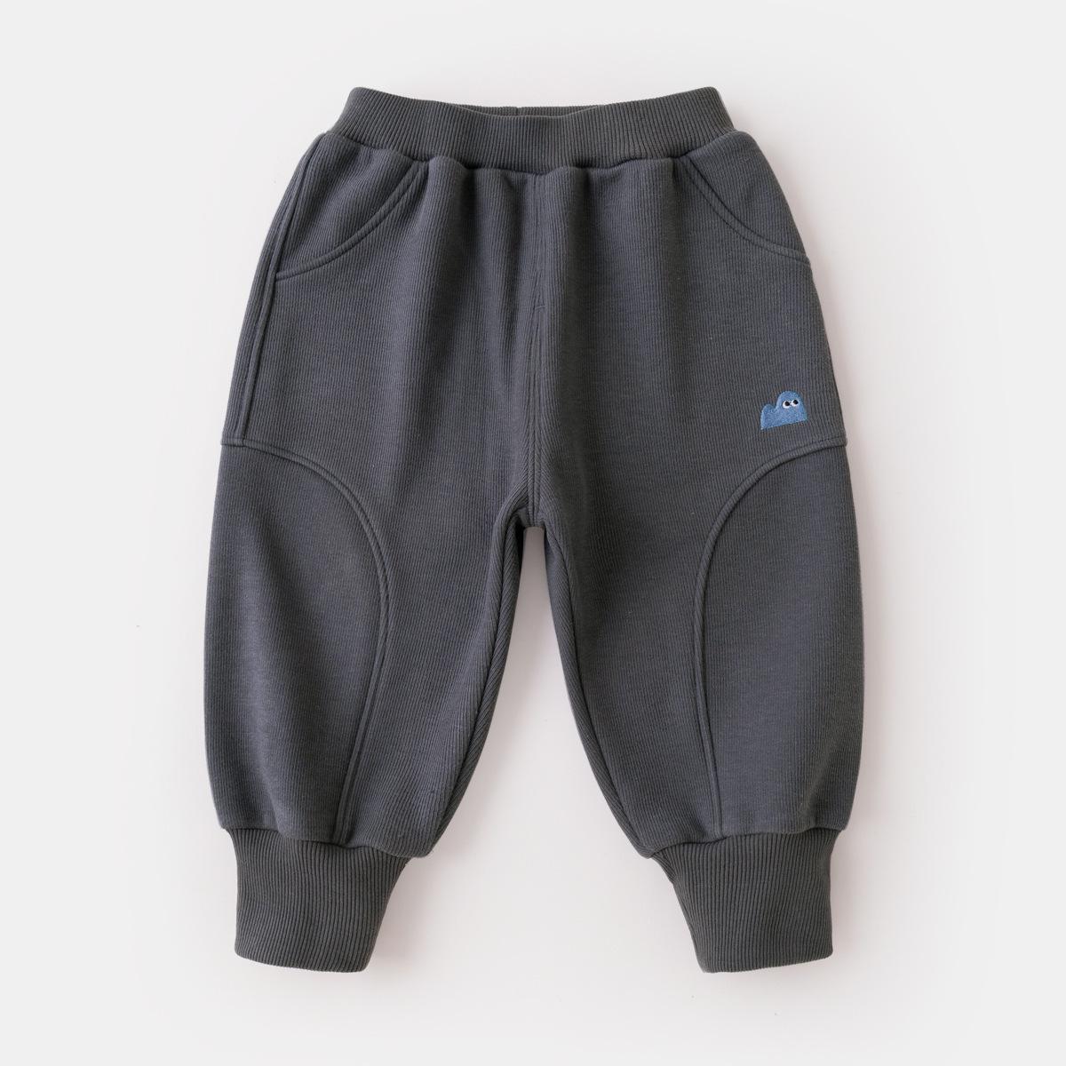 Dudu Home Winter Fleece-Lined Baby & Kids  Pants: Thick, Warm, Unisex Sports Pants for Boys and Girls 110 cm