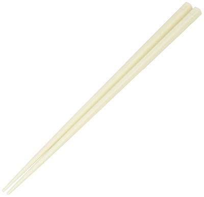 Akebono Sangyo Made In Commercial Easy To Hold and Use Hexagonal Hygienic with Antibacterial Antibacterial Hexagonal Chopsticks Chopsticks, Ivory,