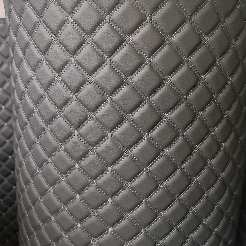 Verdikte Faux Lederen Auto Interieur Hemelbekleding & Vloermat met Borduurdetails