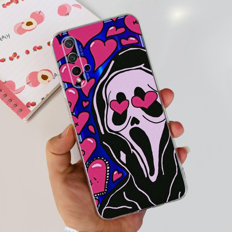 For Huawei Nova 5T Phone Case Nova5T YAL-L21 YAL-L61 YAL-L71 Elegant Printing Soft Silicone Clear TPU Slim Cases