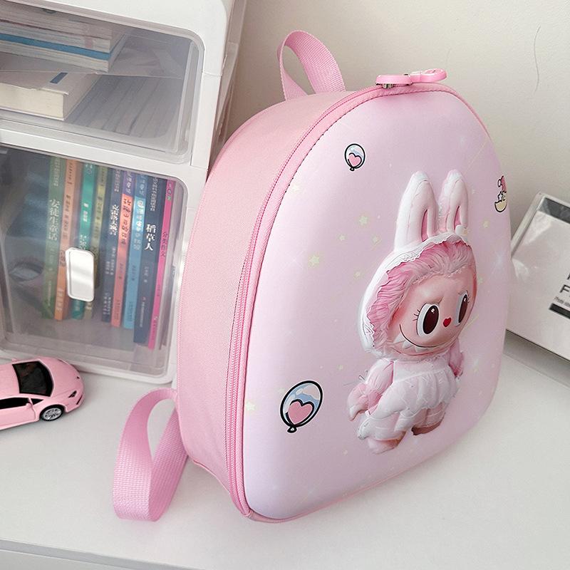 Children's School Bag Cartoon EVA Hard Shell Bag Labub Boys and Girls Backpack Large Capacity Backpack