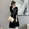 2023 Women's Autumn Embroidered Crane Knit Pullover: Slimming Long Sleeve Base Layer Top