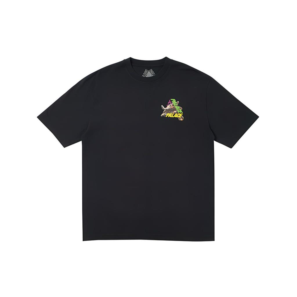 Palace Octopus Back Print Logo Short Sleeve T-Shirt Unisex Tops Black P18fw066