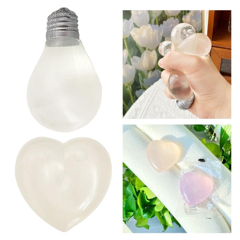 Squeezable Toy  Stress Toy Heart Stress Reliever Toy Soft Decompression Toy Anxiety Reduce Toy for Autisms Office