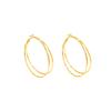 Female Temperament Double-layer Circle Earrings