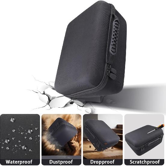 Label Printer Case Compatible with Brother P-Touch PT-D610BT/PT-D610BTVP/PTD600 Business Professional Connected Label Maker(Black Case)