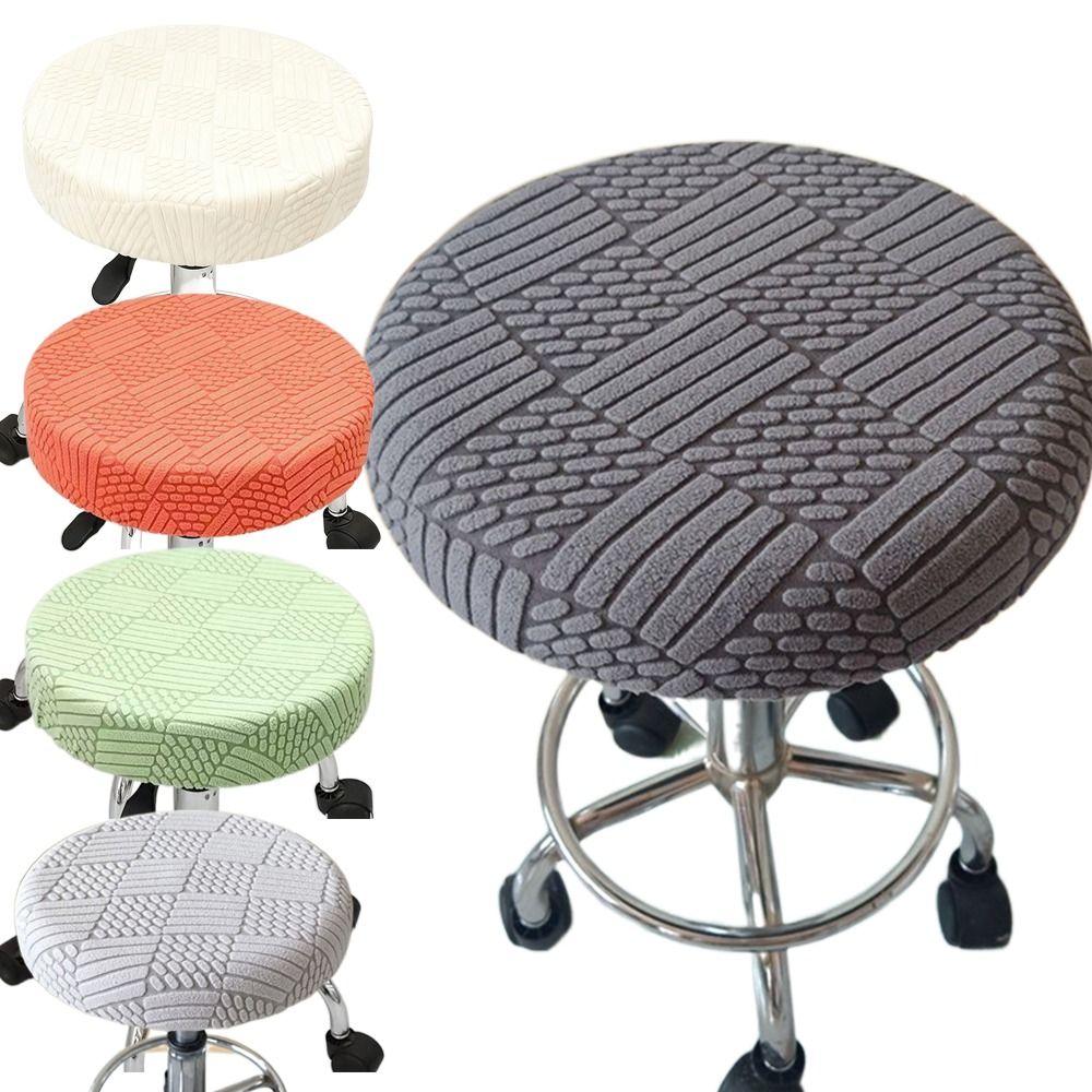 Thickened Round Chair Cover Elastic Stool Cushion Slipcover New Bar Round Stool Cover