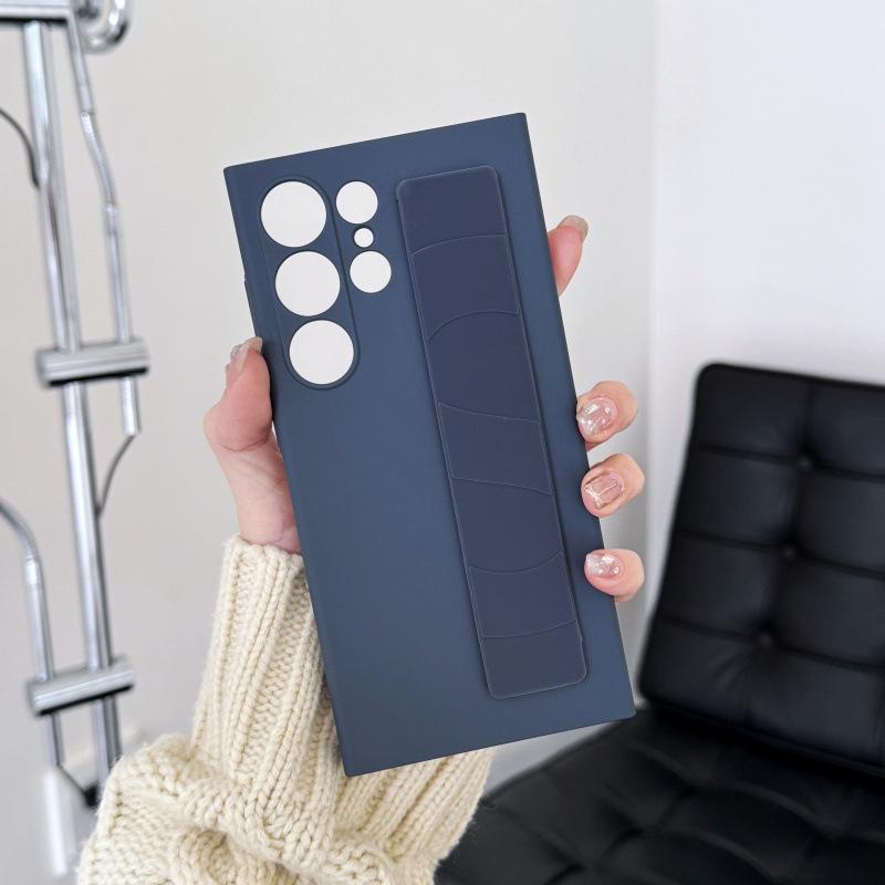 Samsung S26 Ultra Liquid Silicone Phone Case with Strap - Full Coverage for S25+/S24