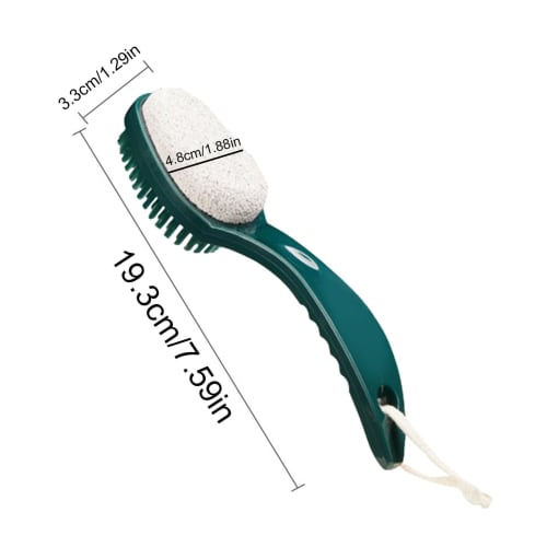 Jubepk Foot Scrubber Brush, 2-in-1 Foot Pumice Stone | Multifunctional 2-in-1 Foot Care Tool | Foot-Gentle Pumice Stone, Comfortable Bathroom Accessor