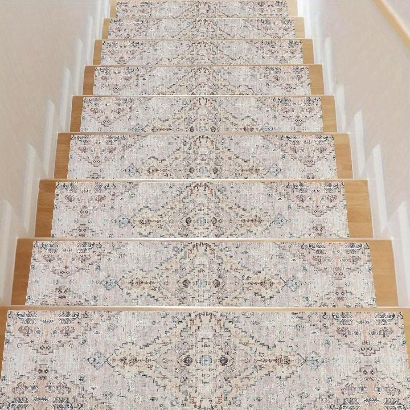 Non-Slip Carpet Stair Treads for Wooden Steps,  These Rubber Stair Runners Are Designed for Indoor Use, Providing Safety Mats
