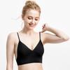 French Underwear U-shaped Neck Big Halter Beautiful Back Sexy Underwear Invisible Triangle Cup No Steel Ring Bra