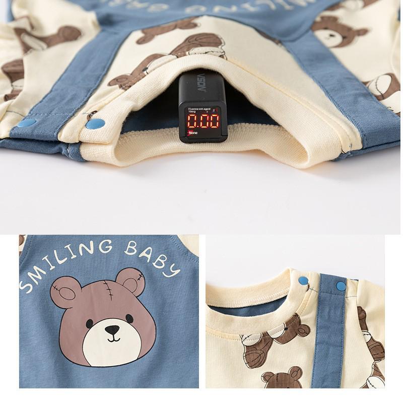 Letní overal s krátkým rukávem pro novorozeného chlapečka - Roztomilý outfit na lezení na oslavu prvního měsíce