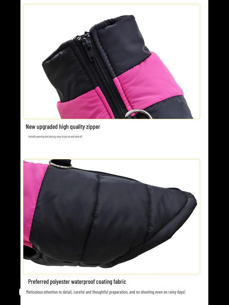 Dog Winter Ski Suit: Warm Down Cotton Jacket for Pets