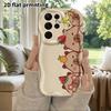 Phone Case: 2D Flat Samsung Galaxy A34 A35 M05 M06 S20 S22 S21 FE Plus 5G Protective Case, Couple Style, Fruit Capybara, Christmas and Halloween Gifts