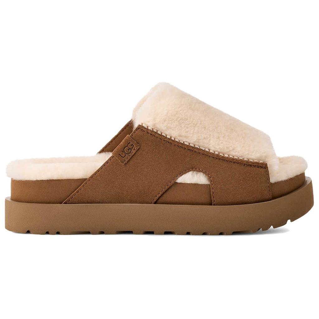 UGG Bayonna Fashionable Comfortable EVA Anti-Wear Slide Sandals Women sandals White Brown 1174551-NCHS