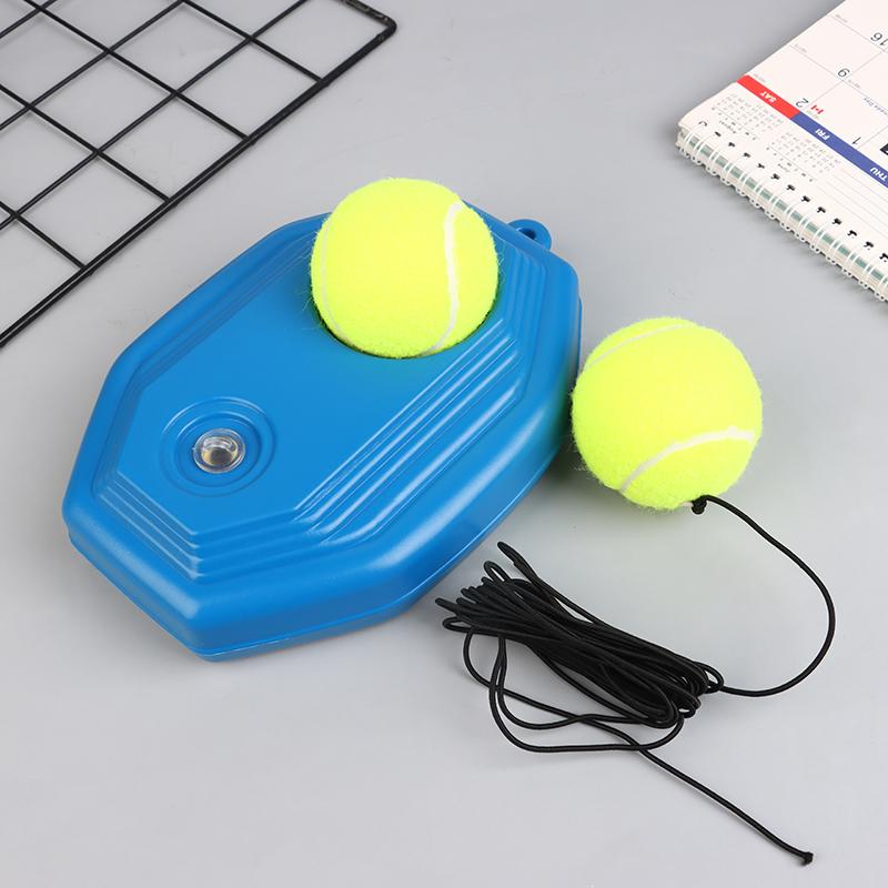 Portable Solo Tennis Trainer Rebound Tennis Ball With String Rope Self Tennis Practice Training Tool For Adults Kids Beginners