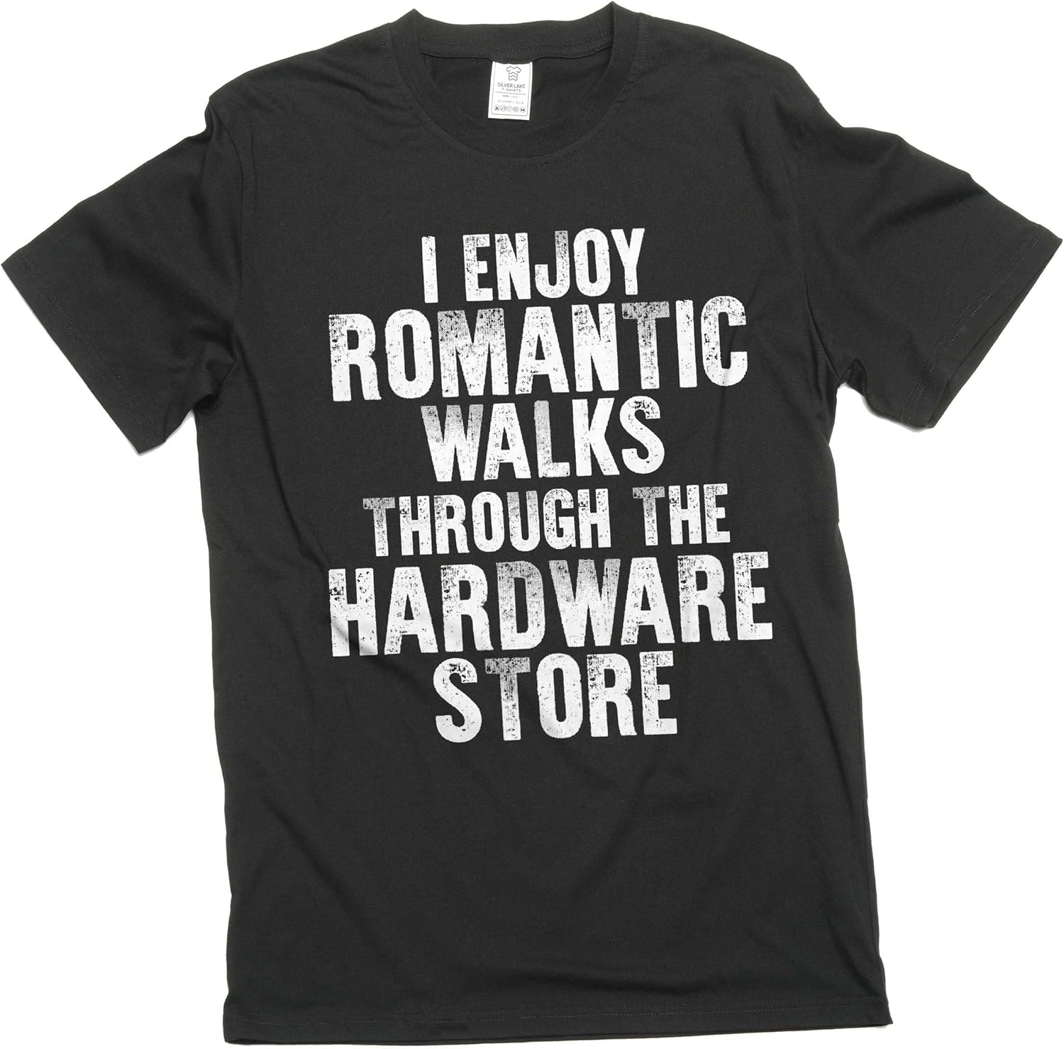 Men s Funny Garage Hardware Store T-Shirt I Enjoy Romantic Walks papa dad Tshirt S разноцветный