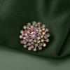 Elegant Colorful Crystal Exquisite Star Flower Badges Pins For Women Men Fashion Luxury Brooches Buckles