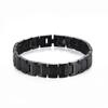 Men's Stainless Steel & Titanium Fish Scale Bracelet - Saturn Chain Design