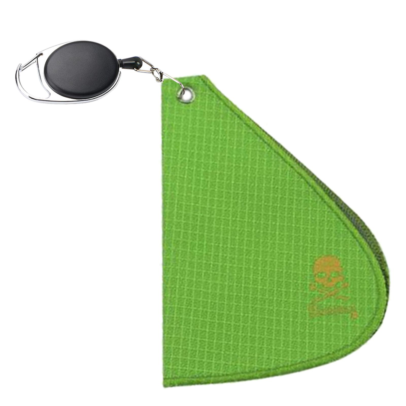 

Golf Towel Golf Balls Cleaner for Golf Bag Double-Sided Water Absorption Clean Golf Club Head Wipe Cloth, Multiple Color 1 зелений