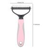 Pet Dog Cat Fur Hair Knot Cutter Rake Hair Removal Comb Brush Grooming Toolpink S