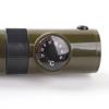 7-in-1 Überlebenspfeife: Multifunktionale LED-Pfeife mit Thermometer & Kompass zum Wandern