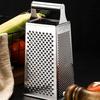 Stainless Steel Vegetable Cheese Grater Multi Use Non Slip Handle Food Slicer Heavy Duty Kitchen Tool Stainless Steel Grater
