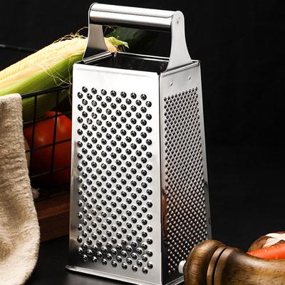 Stainless Steel Vegetable Cheese Grater Multi Use Non Slip Handle Food Slicer Heavy Duty Kitchen Tool Stainless Steel Grater