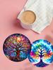 6pcs Tree of Life Cup Mat Set - Unique Home/Kitchen/Cafe Decor and Thoughtful Gift Set with Arts and Crafts