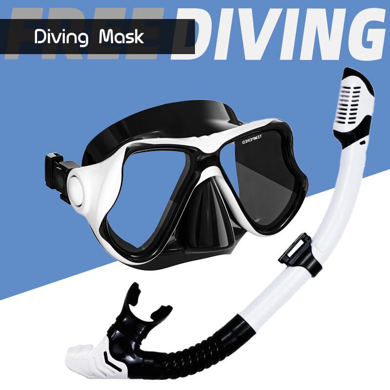 Baoyuan Adult Silicone Diving Mask & Full Dry Snorkel Set