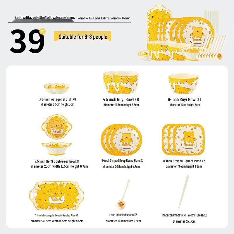 Wutuo Cute Dinnerware Set
