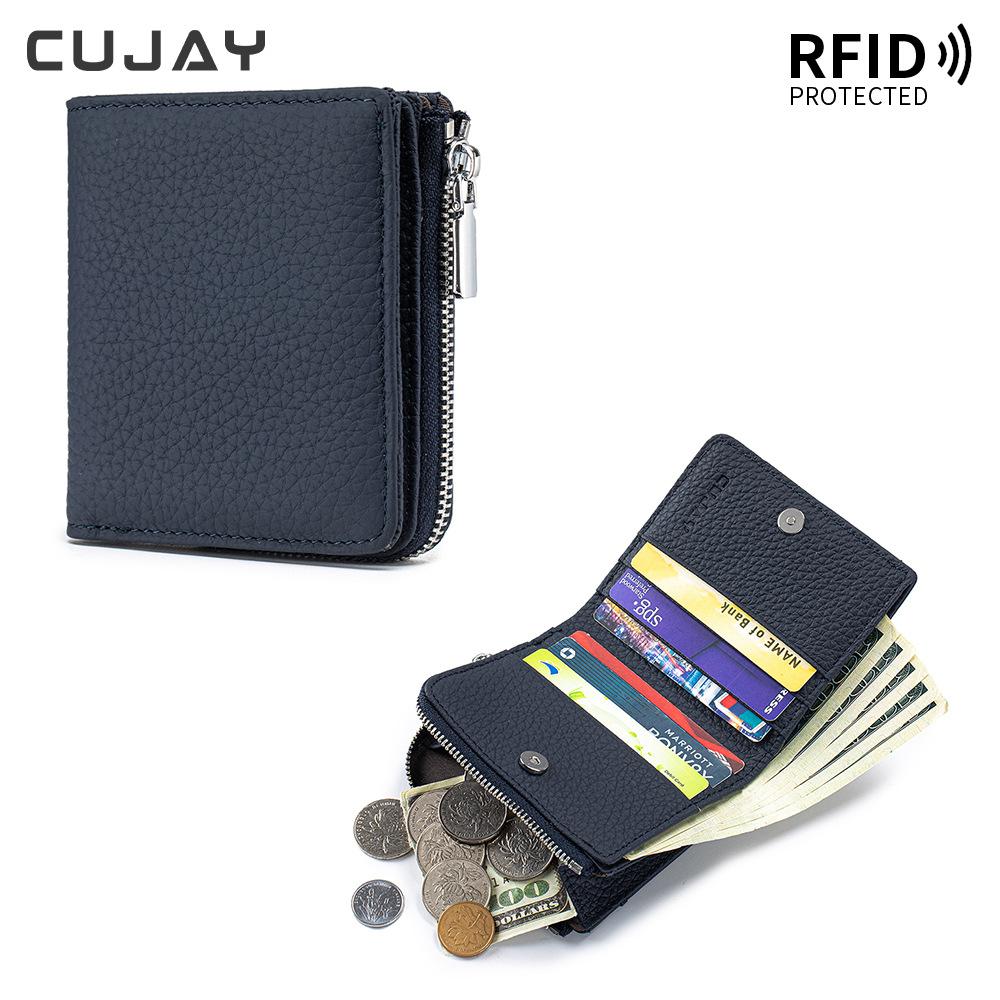 New Short Wallet Anti-theft Brush Women's Premium Wallet Multi-function Wallet