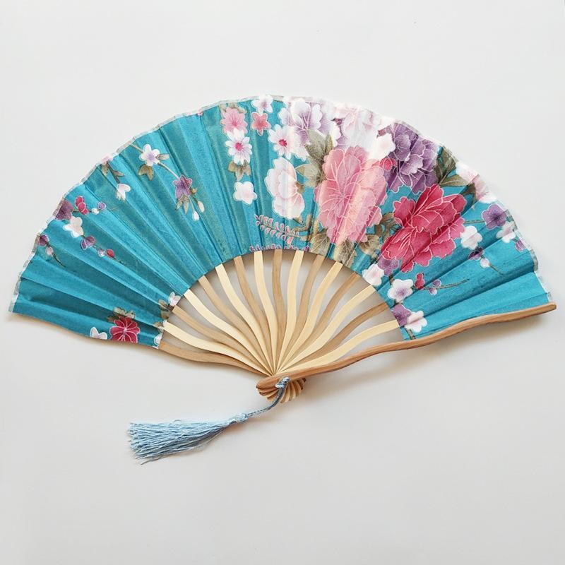 Elegant Multi-Pattern Japanese Style Personalized Handmade Fan Crafts Dance Hand Fan Folding Fan Home Decoration Summer Gift
