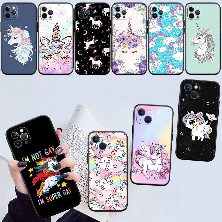 Cartoon Unicorn Phone Case for Xiaomi Poco C40 C51 C50 C55 C65 C71 C75 C85 F8 F7 F6 F5 F3 F2 X7 X6 X4 X3 M7 M6 M5 M4 M3 M2 Pro