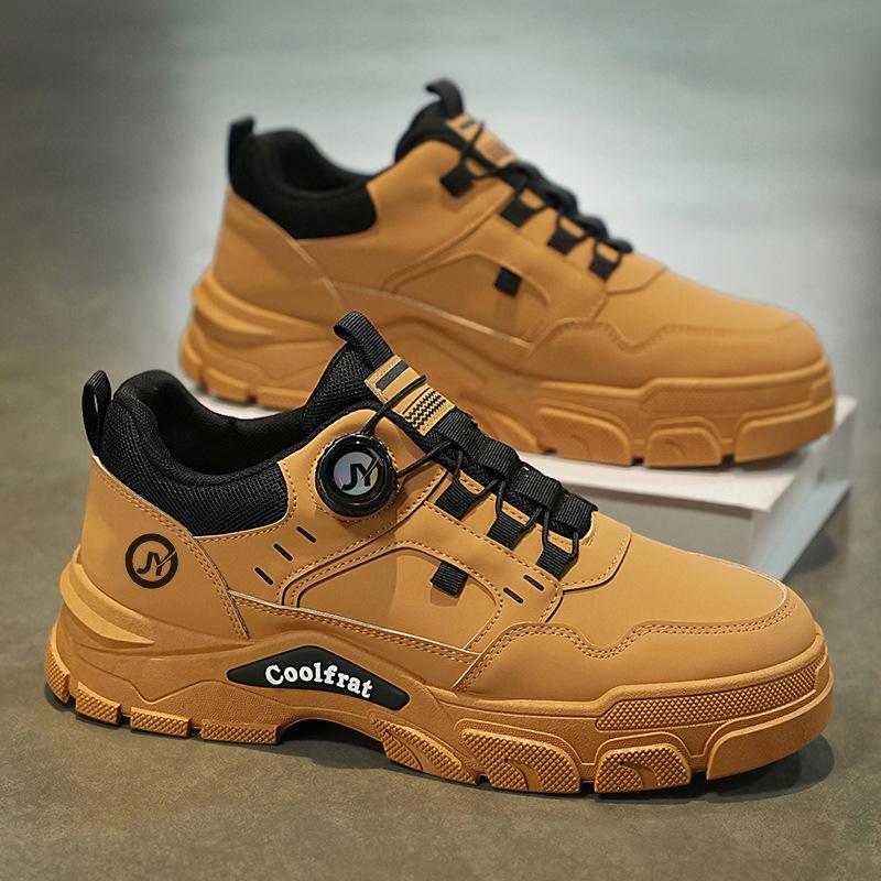 Autumn men's shoes new breathable tooling shoes men's sports shoes non-slip and wear-resistant thick-soled casual board shoes labor insurance shoes