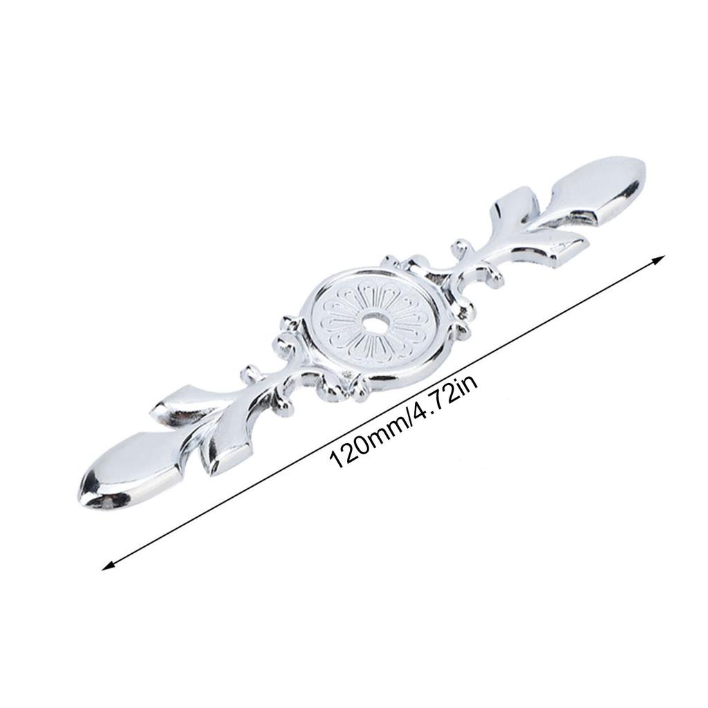 10 Stück Zinklegierung Schrankgriff Rückplatte Retro Stil Einloch Türgriff Rückplatten(#3)