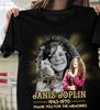 Janis Joplin Anniversary Signed Men T-shirt Black Tee All Sizes S To 5XL 1F160 Unisex T-Shirt