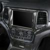 Dashboard Gps Navigation Cover Trim For Jeep Grand Cherokee 2014+Carbon Fiber