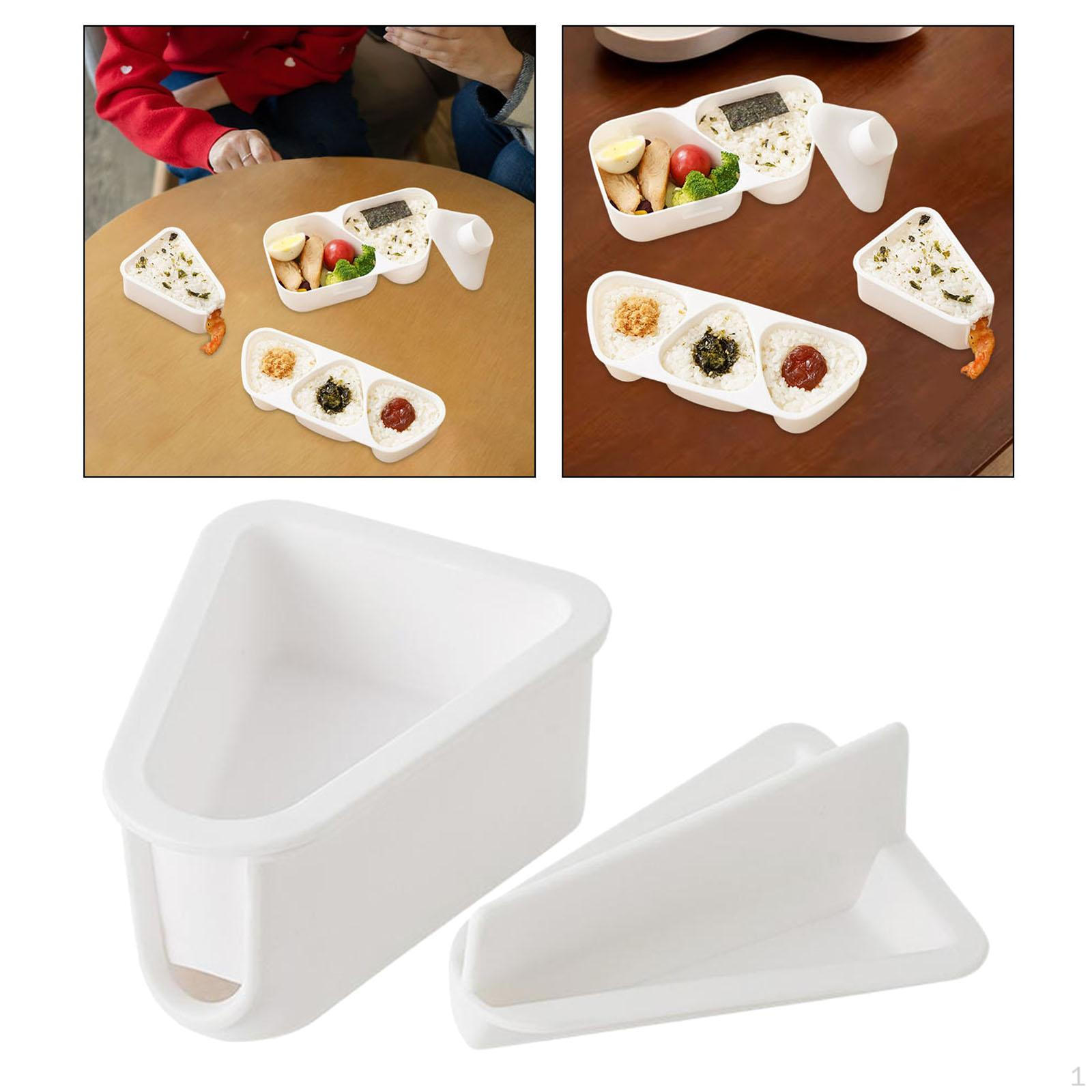 Triangle Rice Ball Maker Container Food Storage Utensil Onigiri Japanese Triangular Style A