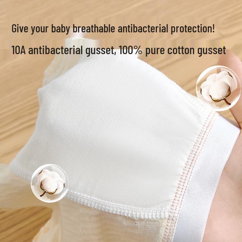 Children's Class A Pure Cotton Boxer Briefs, Antibacterial, 100% Cotton Crotch