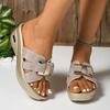 Fashion Women Casual Platform Slippers Summer Fashion Shoes Open Toe Sandals High Heel Comfortable Wedges Slippers Women Slides Women