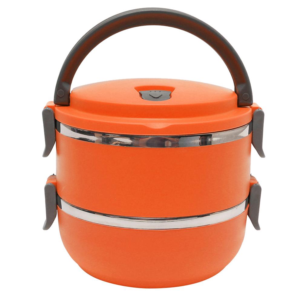 Stainless Steel Bento Lunch Box Lunch Box with 2 Compartments for Students Workers Business Men