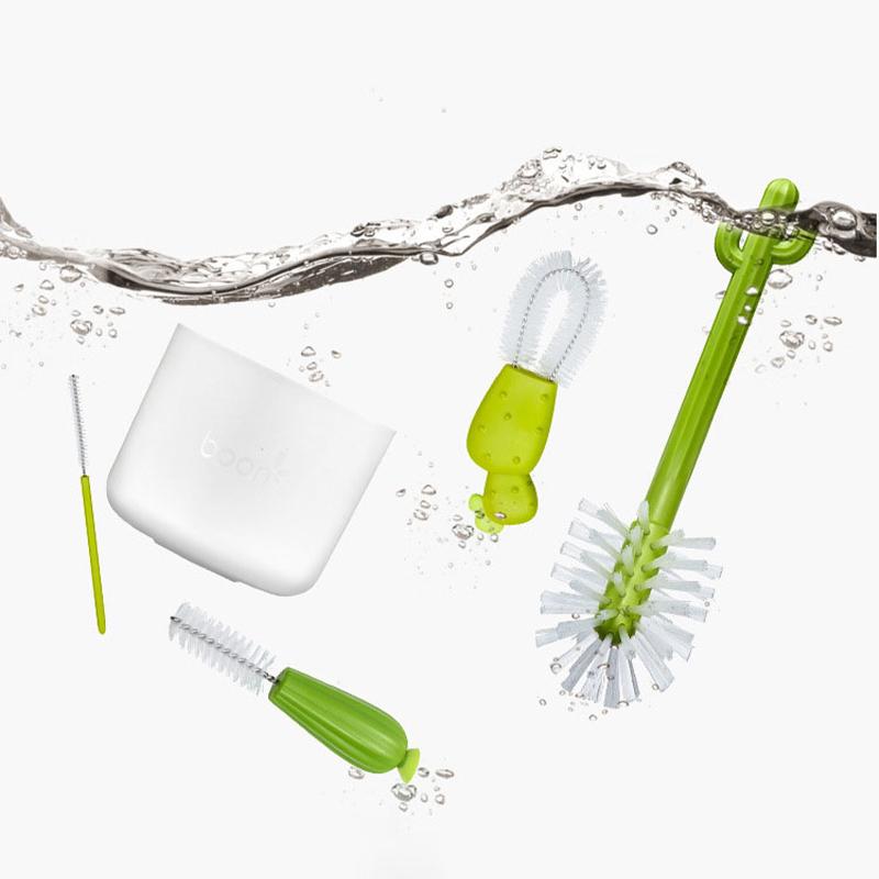 Cactus Cleaning Kit - Complete Bottle Cleaning Set | Bpa-Free, Durable Nylon Bristles | Baby Bottle Cleaner, Straw Brush