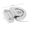 60*58mm Marine Folding Pad Eye 316 Stainless Steel D Ring Anchor Deck Folding Pad Eye  Marine Use