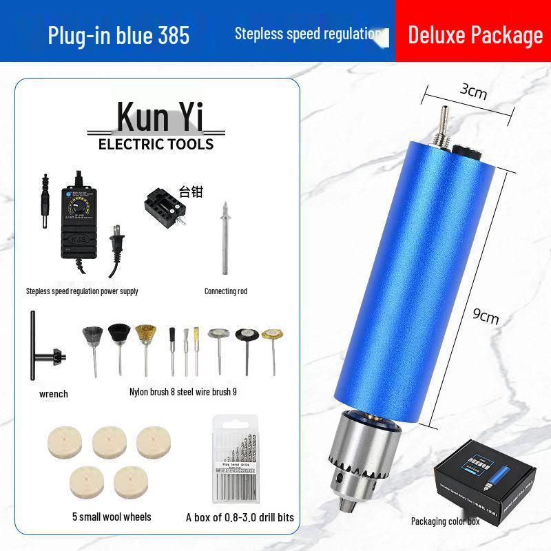 Mini Variable Speed Electric Drill and Grinder for DIY Pearl Hole Punching