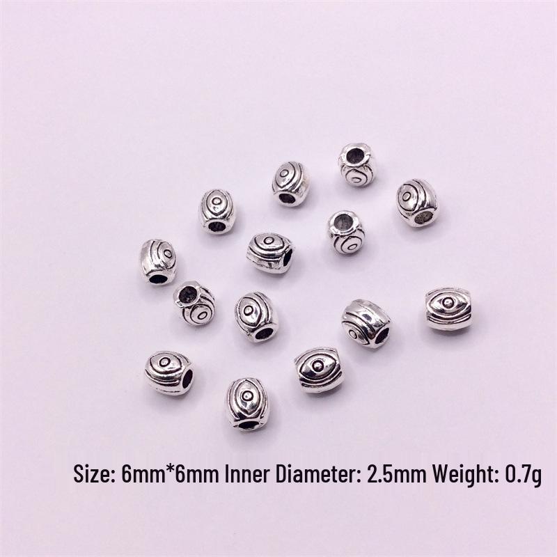 Tibetan Silver Beaded Spacer Beads for DIY Jewelry: Bracelet, Necklace, Hand String Accessories