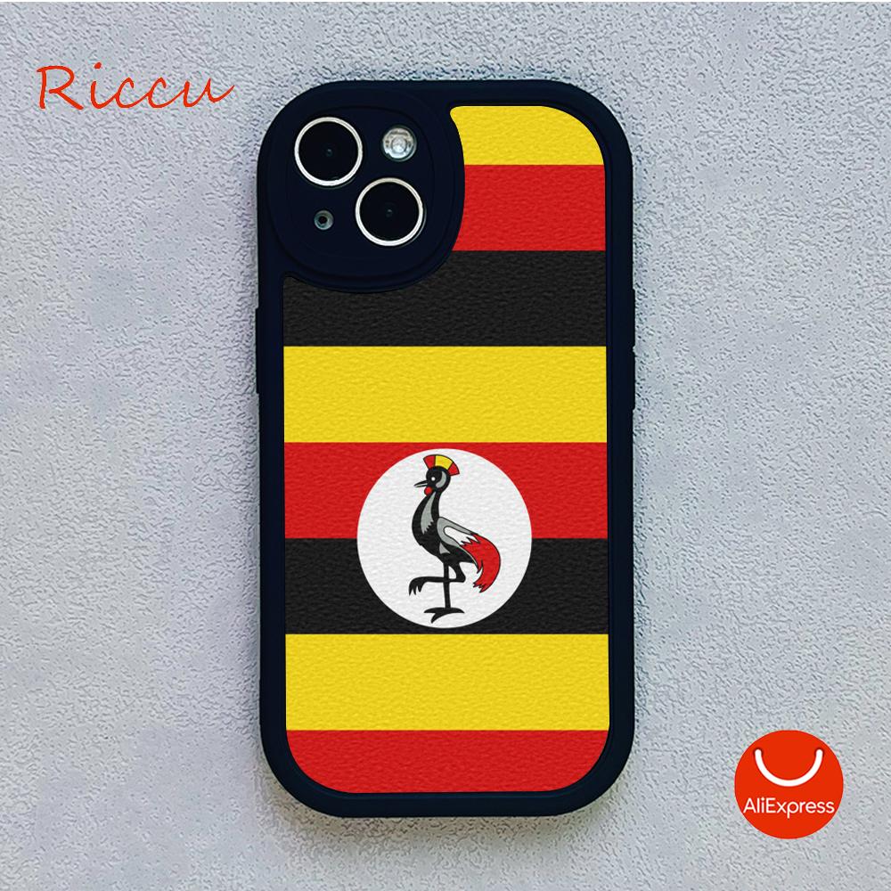 

Чехол для телефона с флагом Уганды и гербом для iPhone 14 13 11 12 Pro MAX 13 12 MiNi 7 8 plus iphone14 XS XR Защитные чехлы из овчины iphone 14 Promax