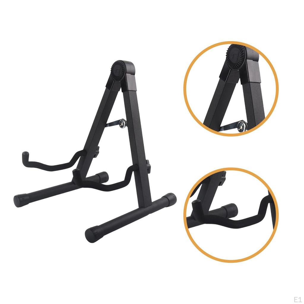 Foldable Guitar Stand A Frame Foam Arms Stable Support Holder for Violin Ukulele Classical